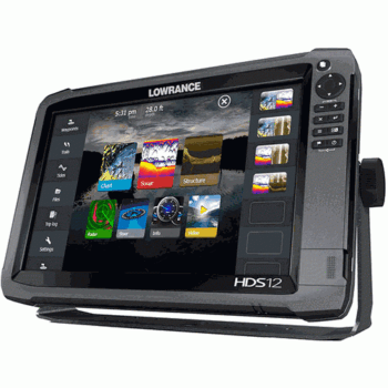 LOWRANCE 000-11798-001 HDS-12 GEN3 FISHFINDER/CHARTPLOTTER W/ INSIGHT USA 83/200 KHZ TRANSOM MOUNT TRANSDUCER W/MOUNT STRUCTURESCAN