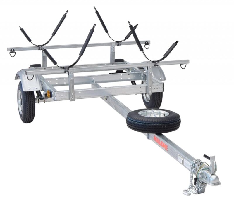 Malone XtraLight J Rack 2 Kayak Trailer Package