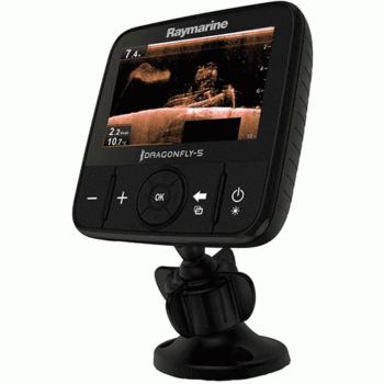 RAYMARINE DRAGONFLY 5DVS W/ TRANSDUCER DUAL CHANNEL CHIRP DOWNVISION & REGULAR SONAR