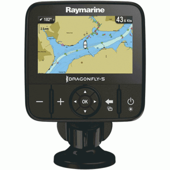 RAYMARINE DRAGONFLY 5M GPS W/ US LAKES RIVERS & COASTAL MAPS BY C-MAP