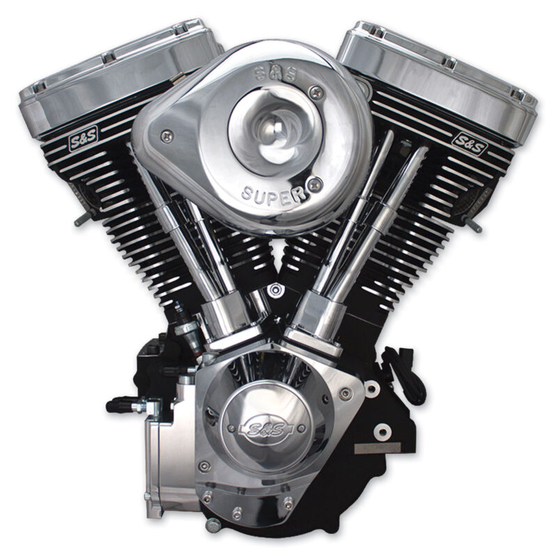 S&S Cycle V124 V Series Complete Wrinkle Black Engine